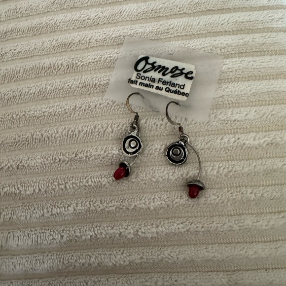 Anthropologie Jewelry - Anthropologie Canadian Contemporary Dangle Silver Earrings